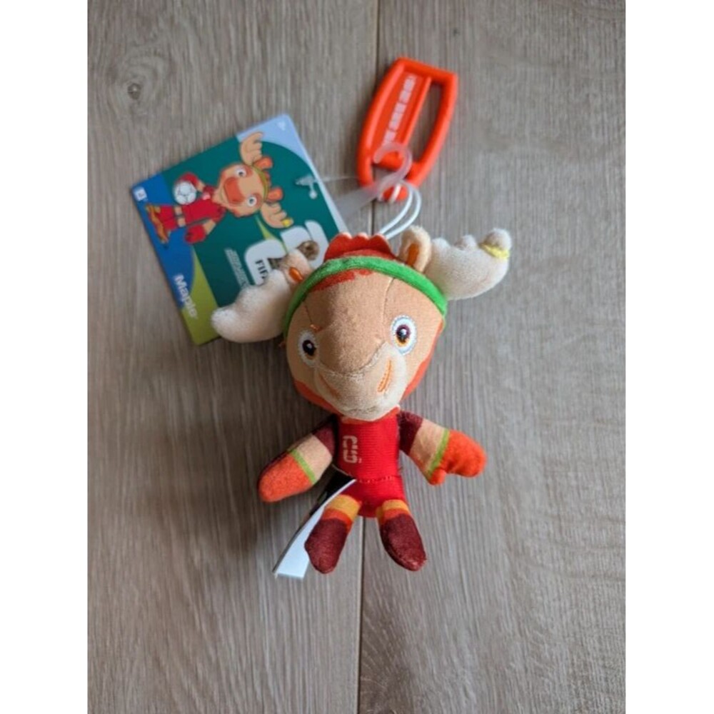 New with Tags World Cup 2026 Maple Mascot Keychain Canada